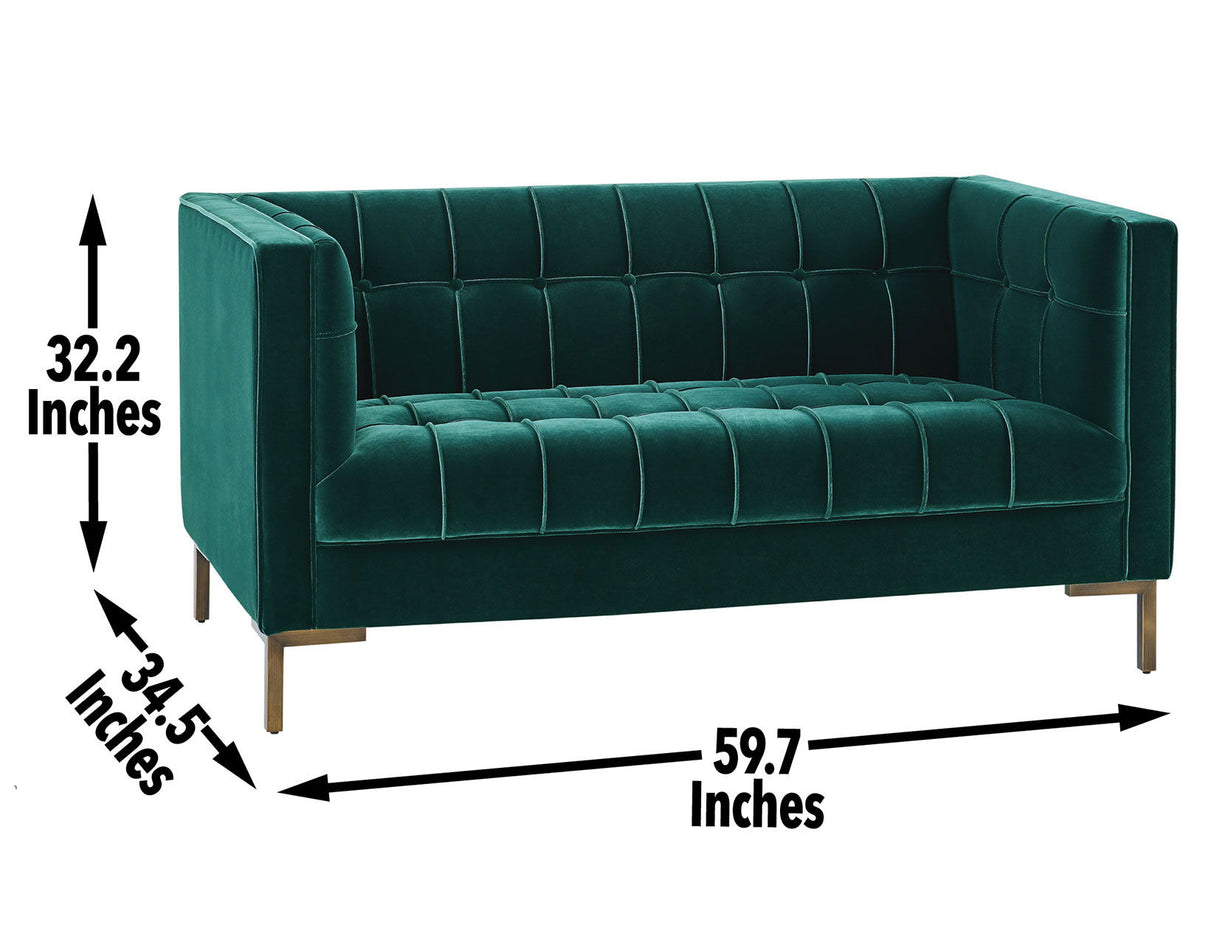 Isaac - Green Sofa And Loveseat - Green