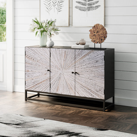 Astral Plains 3 Door Accent Cabinet