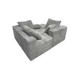 Corner Combination Sofa Sectional Couch With Soft Plush Fabric