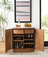Bar Cabinet w/Marble Top