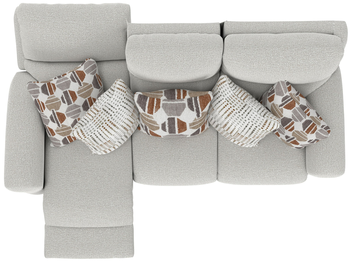 Kellen - Lay Flat Reclining Sofa - Ecru