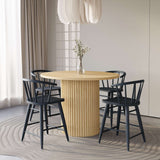 Auden - 5 Piece Counter Height Dining Set - Black