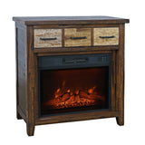 Painted Canyon - Electric Fireplace Media Console - Brown