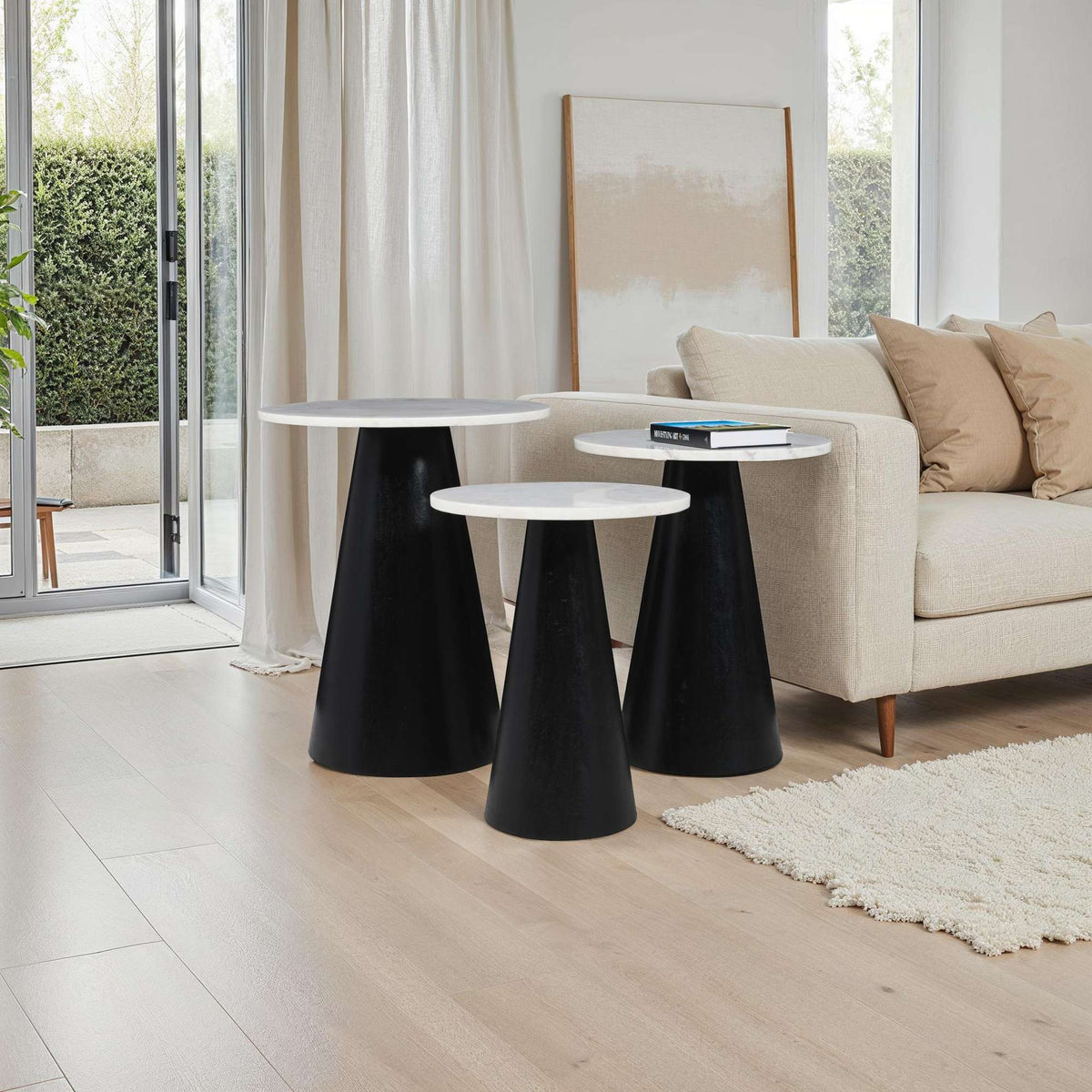 Nolan Marble Bunching Tables