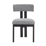 Modern Upholstered Armless Dining Chairs With Metal Legs