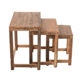 Reclamation - Nesting Tables - Rustic Unfinished Brown