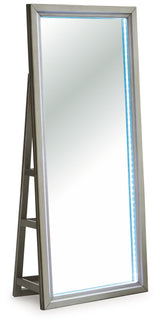 Evesen - Champagne - Floor Standing Mirror With Storage