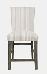 Telluride - Upholstered Counter Stool (Set of 2) - Driftwood Gray / Beige
