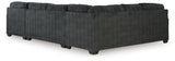 Hollyview - Shadow - 3-Piece Sectional With Raf Corner Chaise