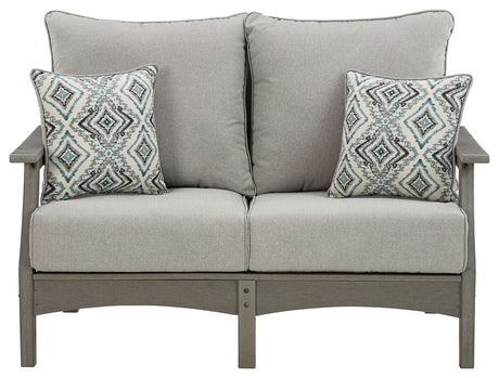 Visola - Loveseat With Cushion - Gray