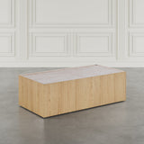 Laurel Cr. Block CT w/Casters Nat