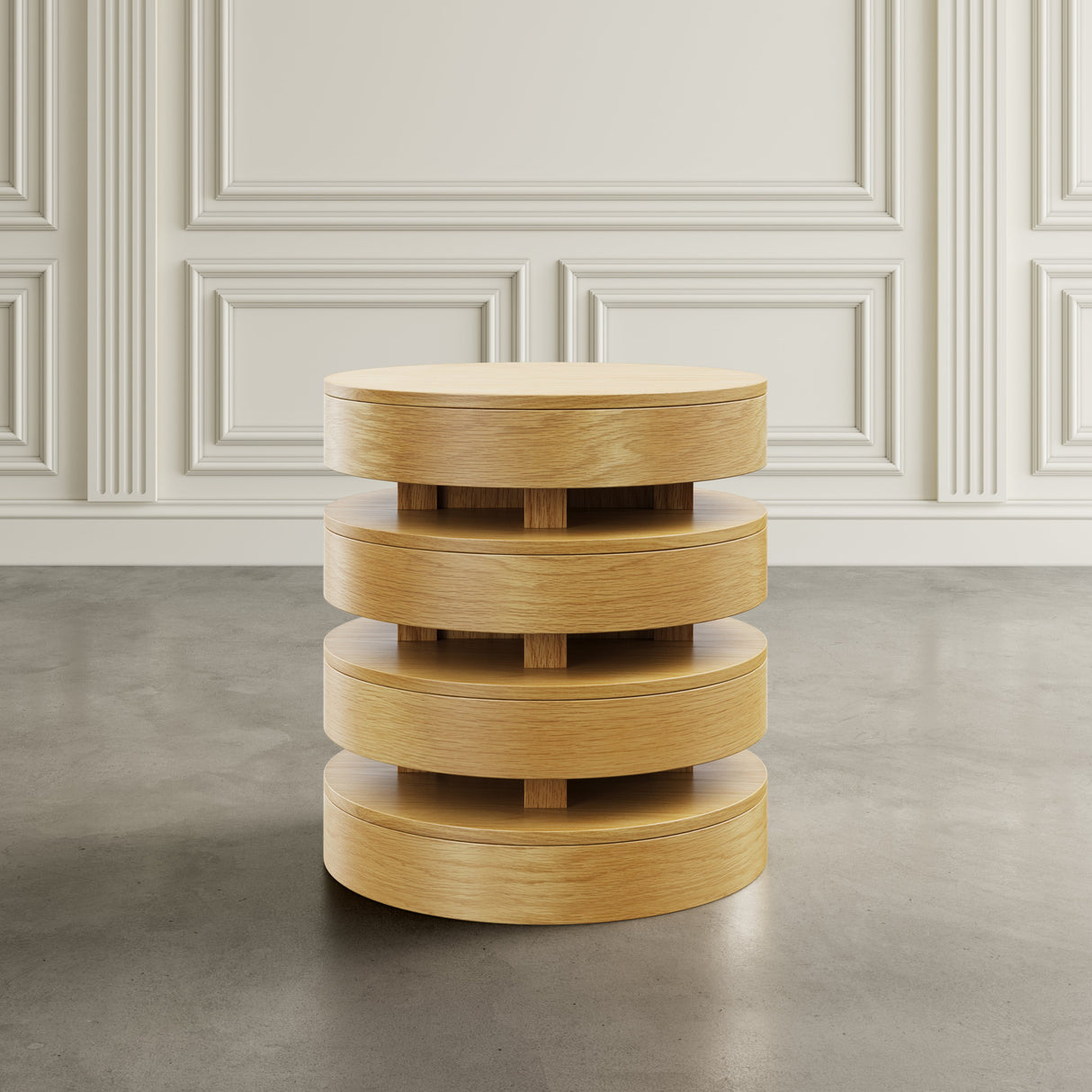 Brix Round End Table - Espresso