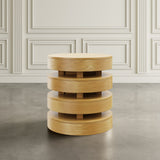 Brix Round End Table - Espresso