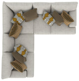 Tori - Sectional With Comfort Coil Seating And Accent Pillows Included