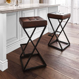Global Archive - Brooks Leather Stool