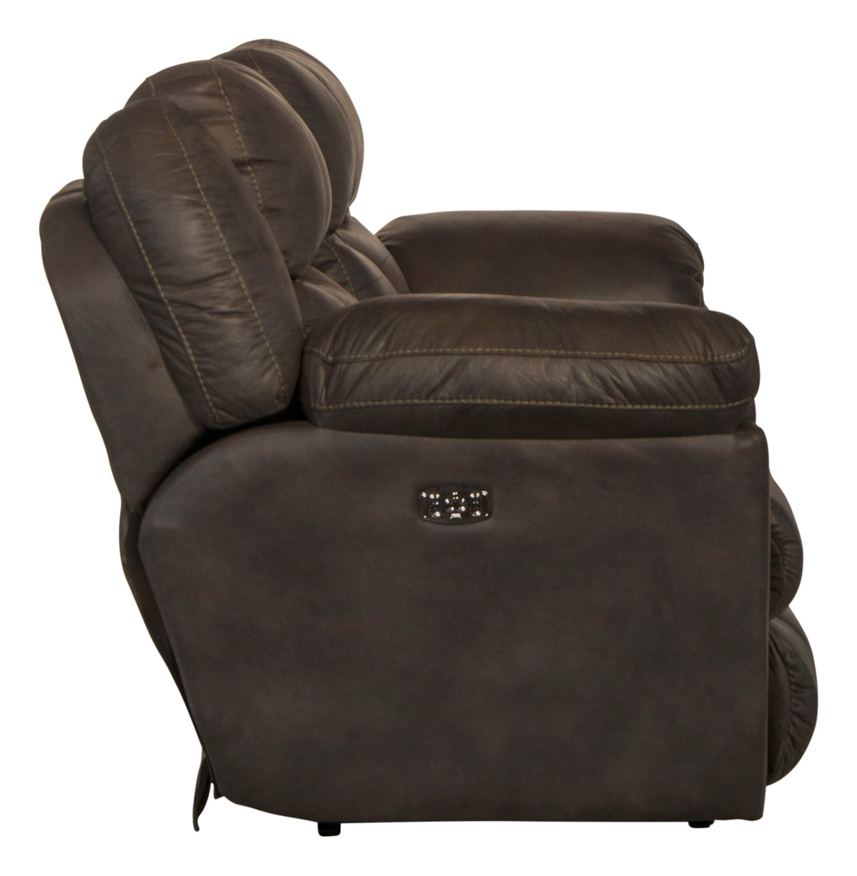 Ferrington - Power Lay Flat Reclining Console Loveseat with Power Adjustable Headrest & Lumbar