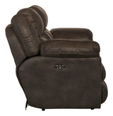 Ferrington - Power Lay Flat Reclining Console Loveseat with Power Adjustable Headrest & Lumbar