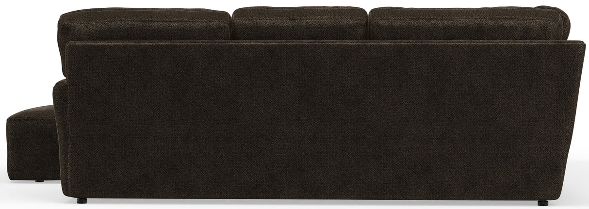 Mammoth - 3 Piece Sectional With Cocktail Ottoman (LSF Chaise) - Chocolate