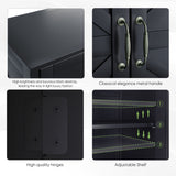 Farmhouse Storage Cabinet With Drawer And Adjustable Shelf