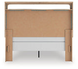 Kinlanni - Queen Upholstered Panel Bed - Tan