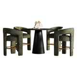 Gwen - 5 Piece Counter Dining Set - Black Table