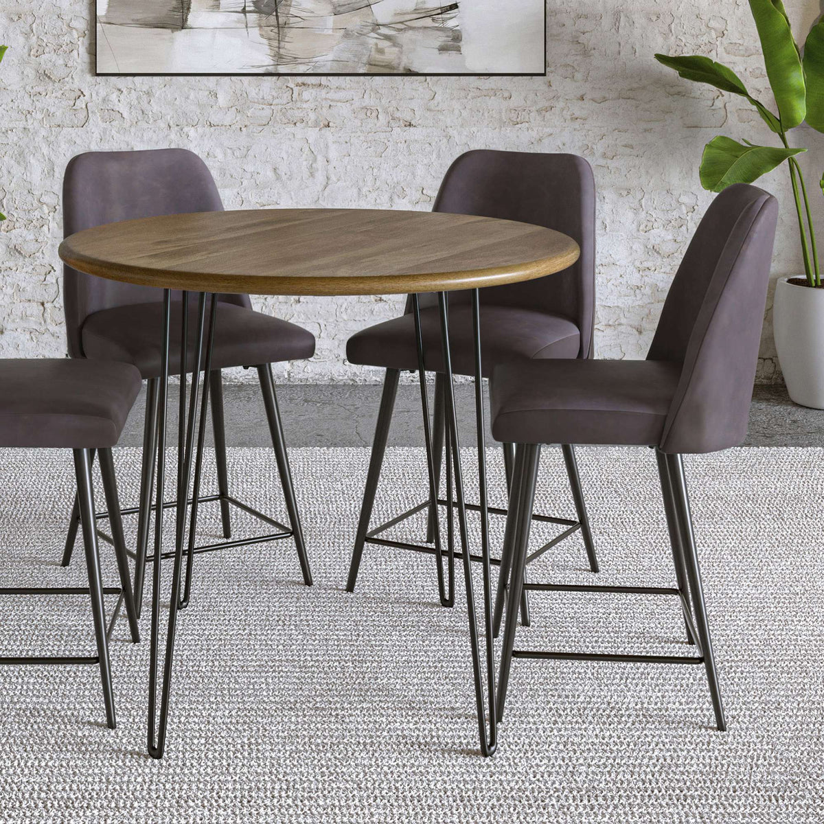 Maddox - Upholstered Counter Stool (Set of 2)