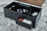 Wildenauer - Brown / Black - Lift Top Cocktail Table