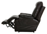 Naples - Power Lay Flat Recliner With Extended Ottoman - Chocolate