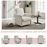 Modern Swivel Barrel Accent Chair With Base