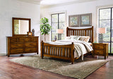 Maple Road - California King Slat Poster Bed With Slat Poster Footboard - Antique Amish