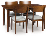 Tameride - Brown - Dining Room Table Set (Set of 5)