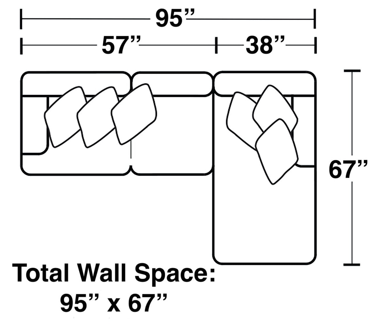 Crawford - Sectional With Accent Pillows