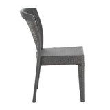 Farley - Stacking Sidechair (Set of 2) With Open Backrests - Gray