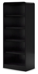 Rowanbeck - Black - 3 Pc. - Home Office Desk, Chair, Bookcase