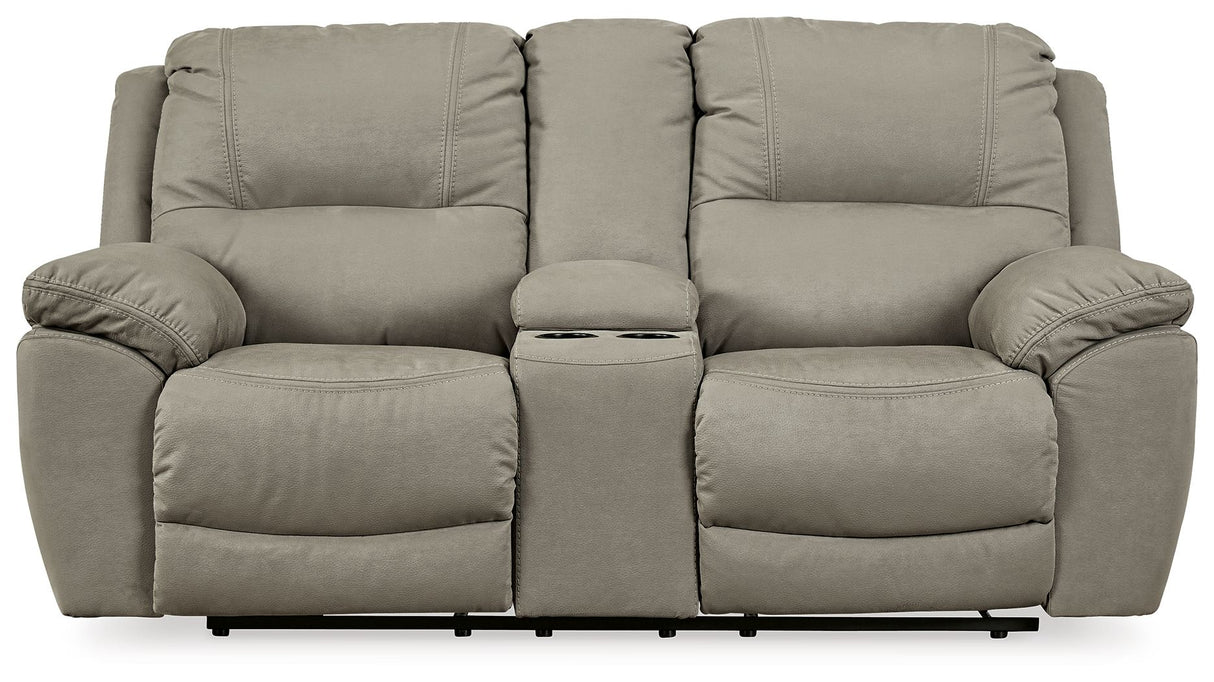 Next-Gen Gaucho - DBL REC PWR Loveseat w/Console - Putty