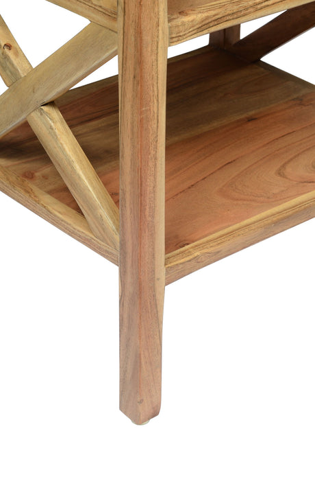 Global Archive - Dylan X Side Accent Table - Natural