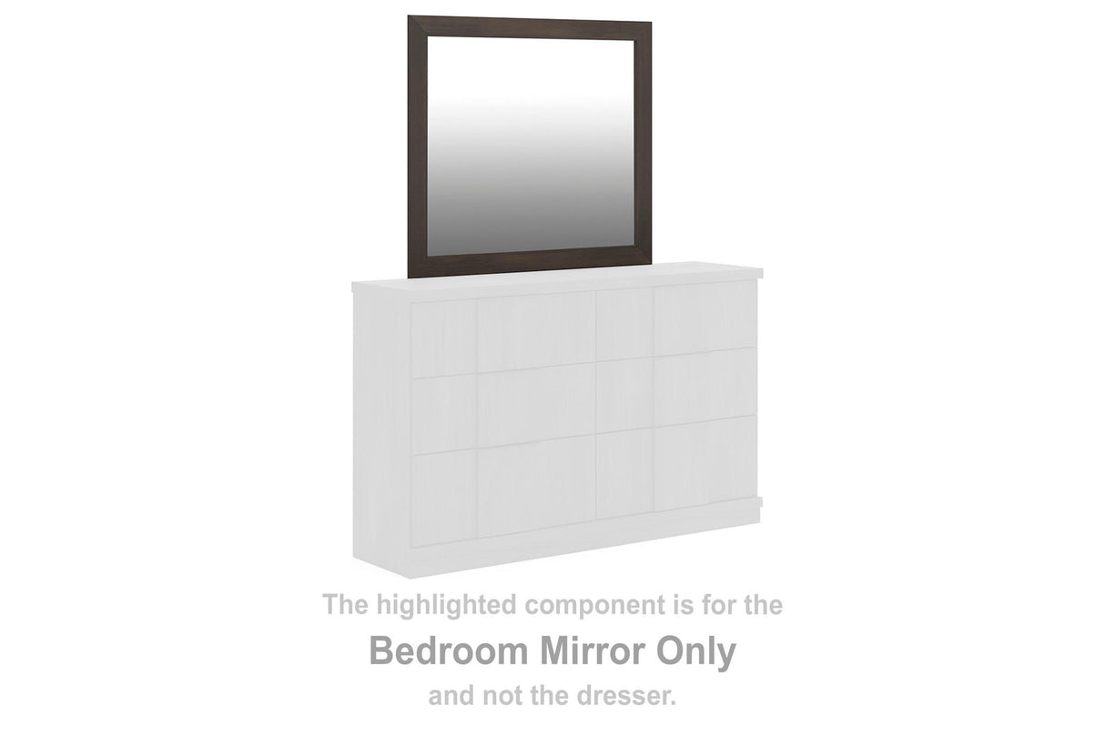 Shaehartin - Bedroom Mirror - Dark Brown