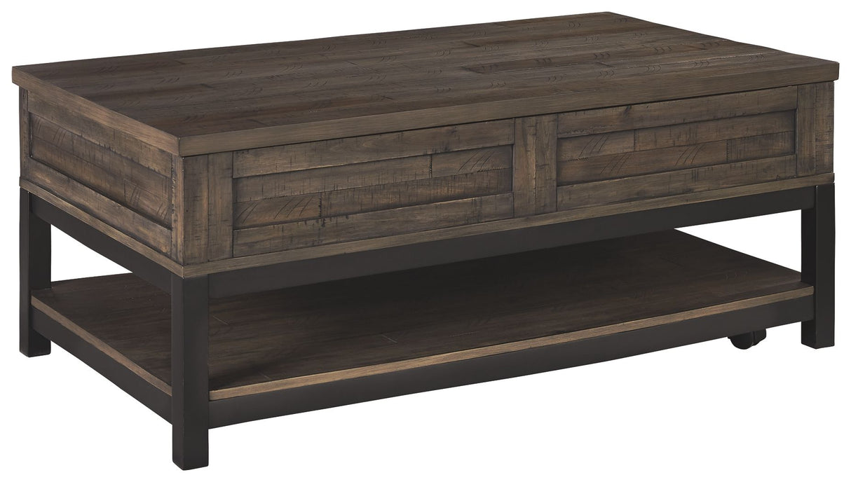 Johurst - LIFT TOP COCKTAIL TABLE - Grayish Brown