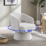 Swivel Barrel Chair With 360 Degree Rotation