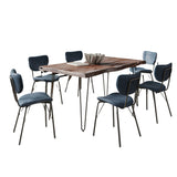 Nature's Edge - 7 Piece Upholstered Dining Set - Slate