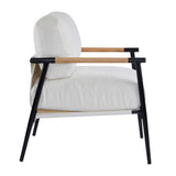 Modern Accent Chair With Plush Cushions, Cozy Seating