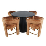 Gwen - 5 Piece Counter Dining Set - Black Table