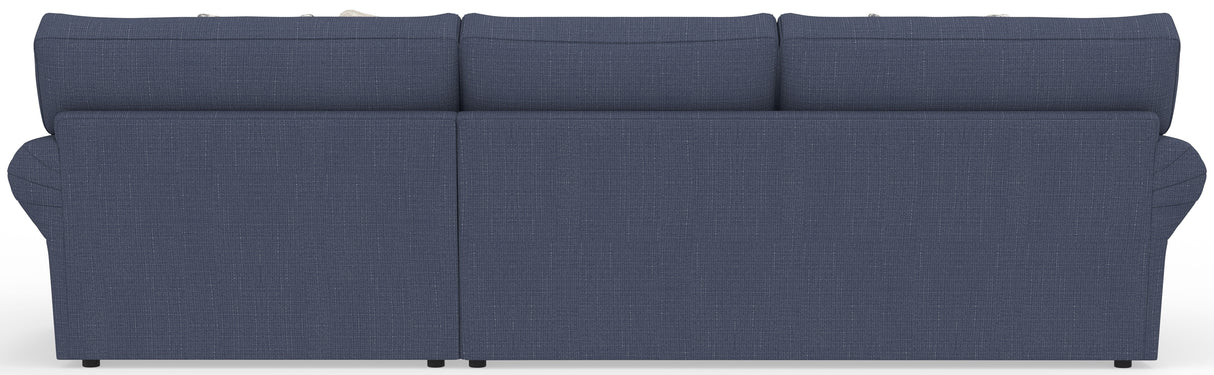 Cape May - Sofa Chaise With Comfort Coil Seating And 5 Accent Pillows