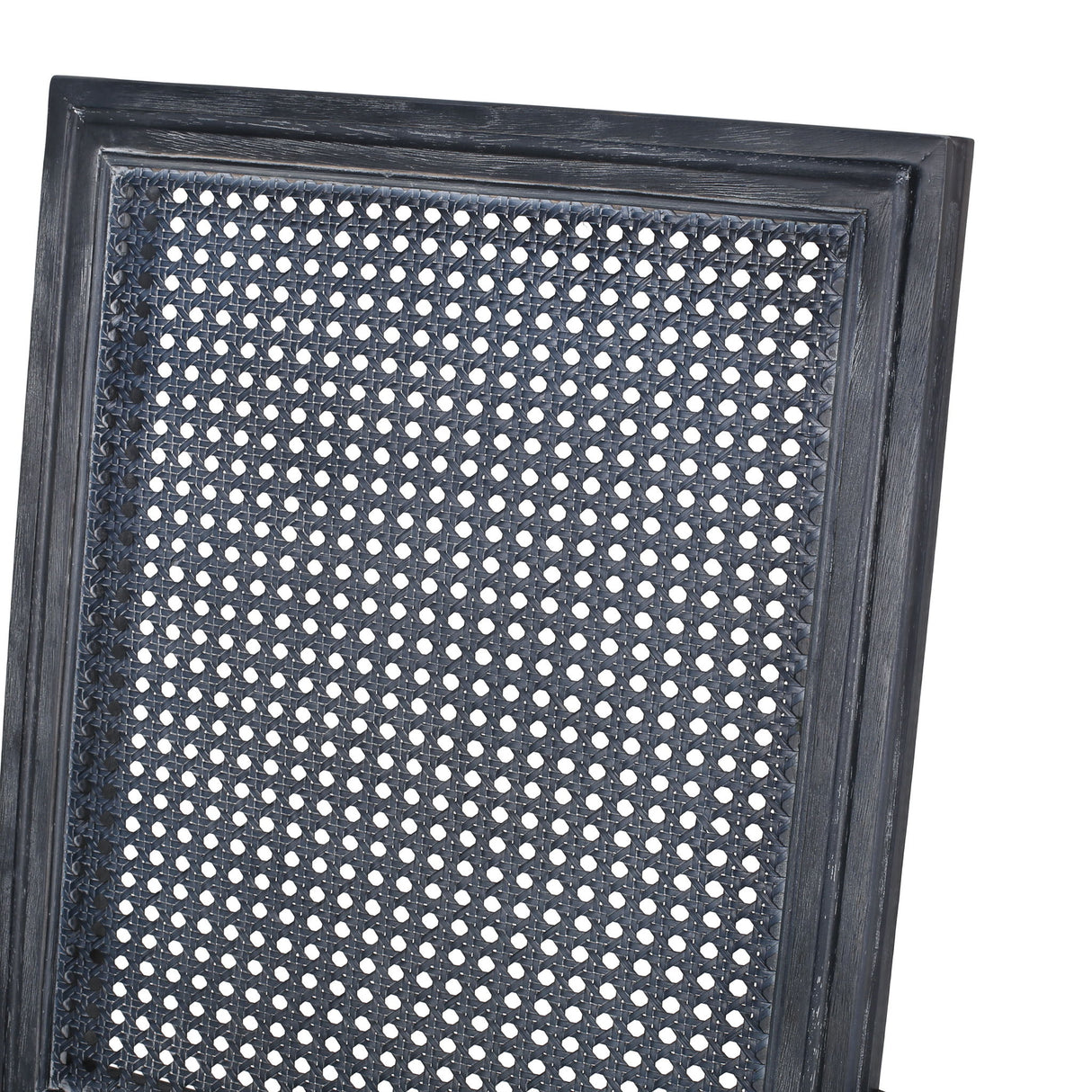 Elegant French Country Style Dining Chair With Cane Backrest