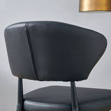 Minimalist Ergonomic Dining Chair With Curved Backres (Set of 4)