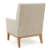 Modern Accent Chair With Padded Cushion Seat