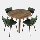 Reclamation - 5 Piece Dining Set With Upholstered Chairs