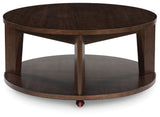 Korestone 2 - Dark Brown - Round Cocktail Table