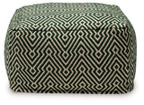 Abacy - Pouf - Green / Ivory