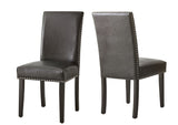 Verano - PU Side Chair (Set of 2) - Gray